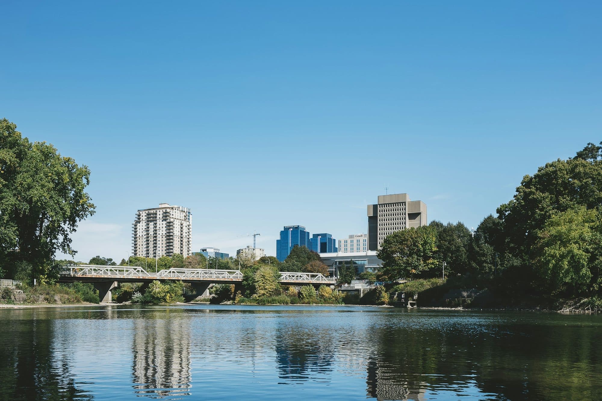 The Thames River and downtown London skyline