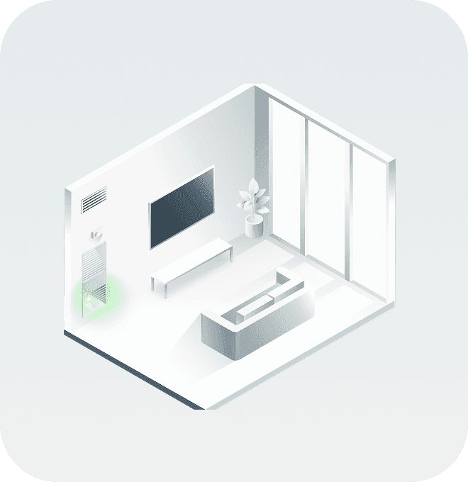 Eddy smart leak detection in a building hvac and fan coils setting