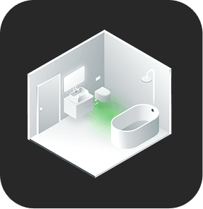 Eddy H2O placement: bathrooms