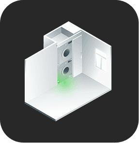 Eddy H2O placement: laundry rooms